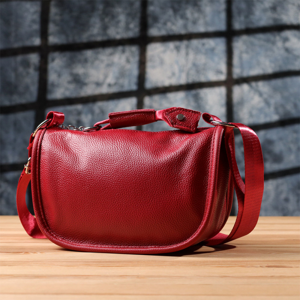 Яркая сумка для женщин из натуральной кожи Vintage 23000 Красный Киев - изображение 10