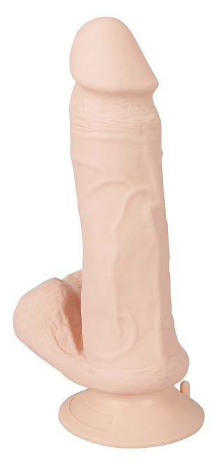 Реалістичний гнутий RC-вібратор із кульками — Bendable RC Vibrator with Balls Nature Skin Sex Aura Київ - фото 3