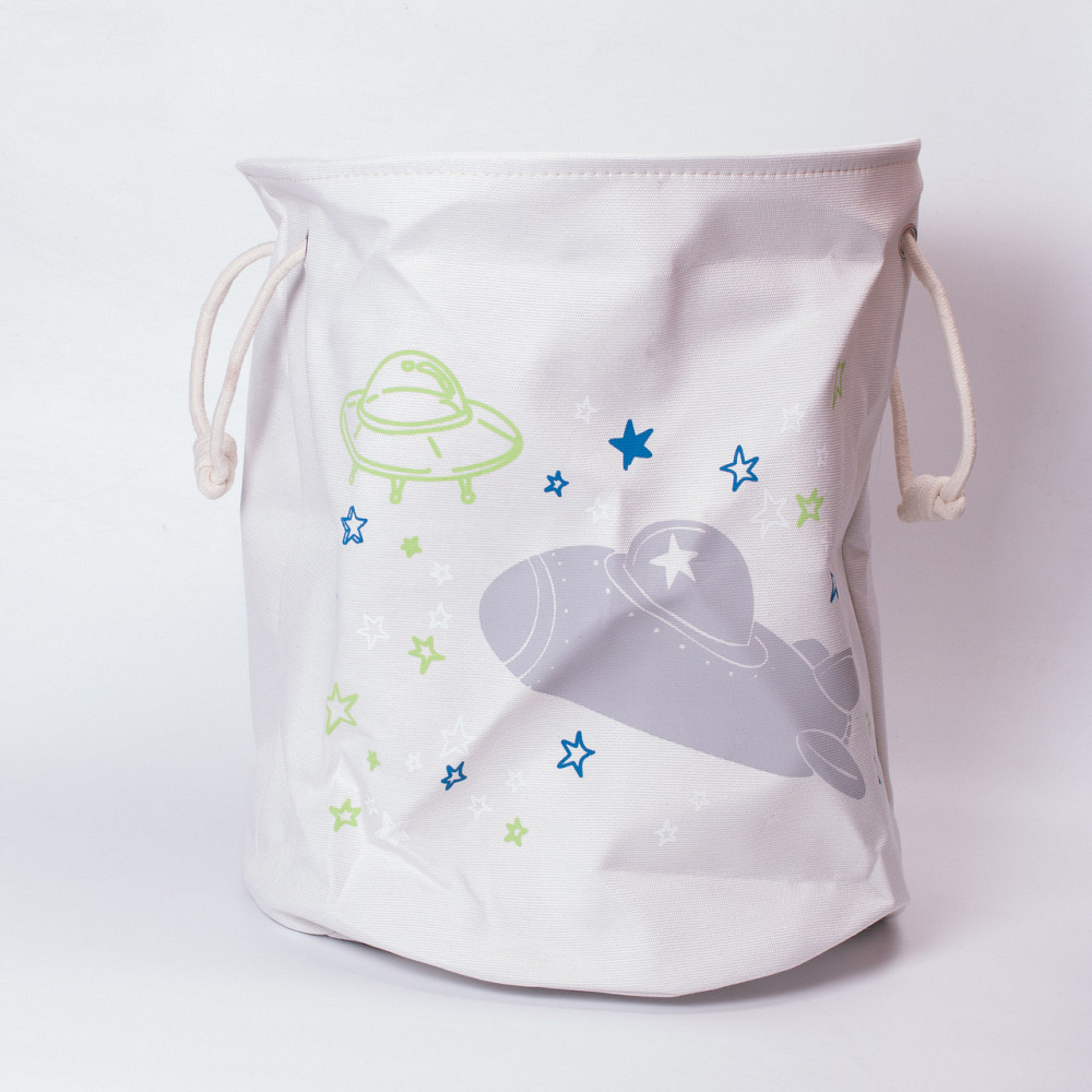 Тканевая корзина для игрушек белая 40x40x47 см Киев - изображение 2