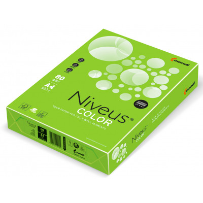 Бумага Mondi Niveus COLOR NEON Green A4, 80g, 500sh (A4.80.NVN.NEOGN.500) Винница - изображение 1