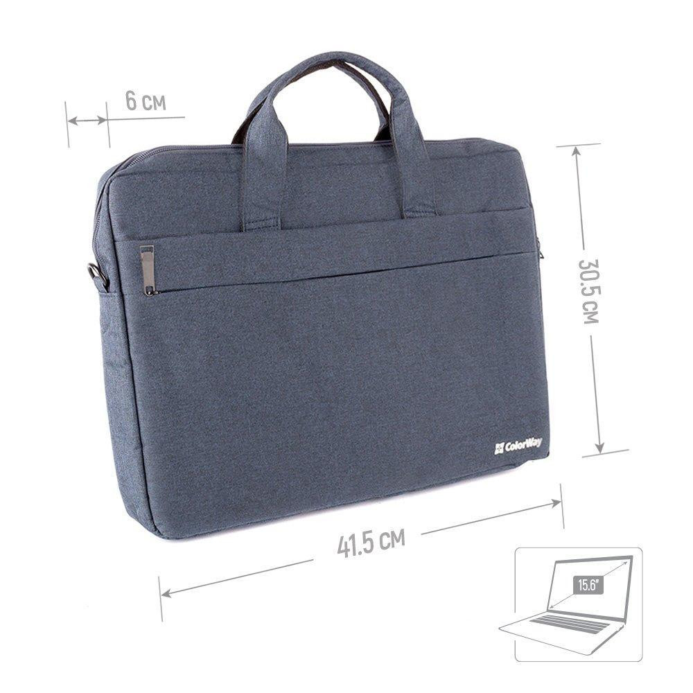Сумка для ноутбука ColorWay Modern 15.6 Navy (CW-LBM156-NV) ( 11014 ) Харків - фото 2
