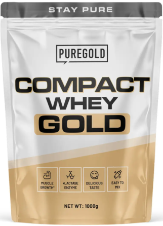 Сироватковий протеїн Puragold Compact Whey Gold 1000g шоколадно-горіховий Київ