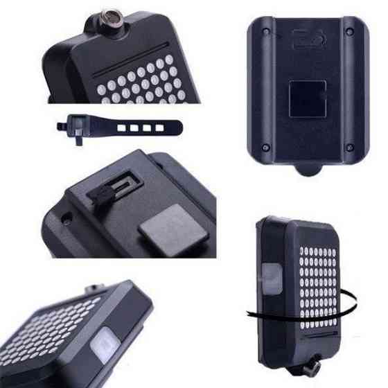 Задній акумуляторний велоліхтар, Світловідбивач на вело, Ліхтар для нічної їзди, Мигалка велосипедна HN-12 Львів