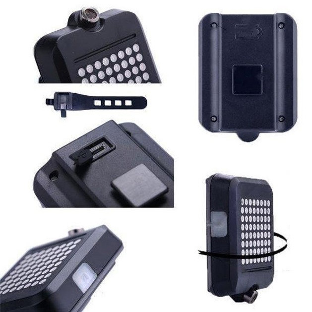 Задній акумуляторний велоліхтар, Світловідбивач на вело, Ліхтар для нічної їзди, Мигалка велосипедна HN-12 Львів - фото 5