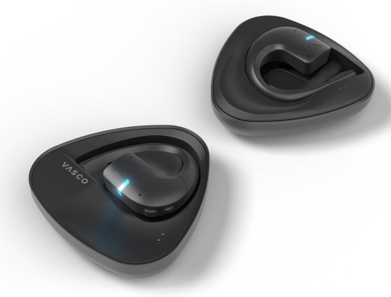 Навушники-перекладачі Vasco Translator E1, 51 мова, AI-переклад у реальному часі, Bluetooth 5.2, USB-C, чорні Київ