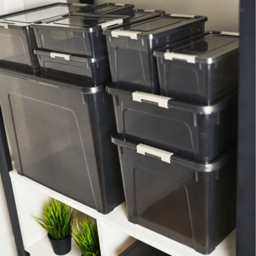 Контейнер 18 л коричневий прозор/какао Smart Box Алеана Житомир - фото 4