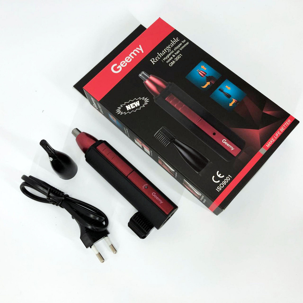 Тример для носа і вух зручний Gemei, Тример для носа і вух для чоловіків 3в1 QA-57 Івано-Франківськ - фото 10