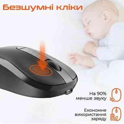 Мышка Meetion BTM185R Bluetooth/Wireless Black (MT-BTM185R-A) Винница