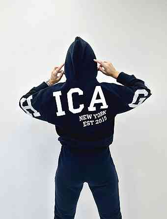 Спортивний костюм на флісі "Chicago" оптом | Норма Темно-синій, 42-44 Київ