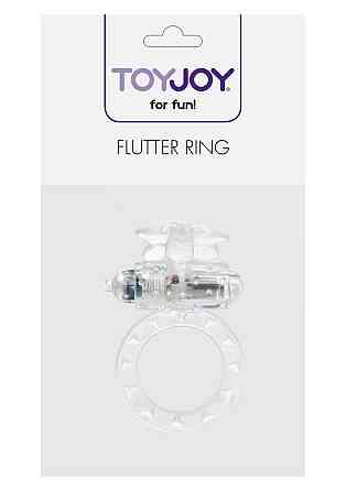 Ерекційне кільце з вібрацією Flutter Ring Vibrating Transparant Sex Aura Київ