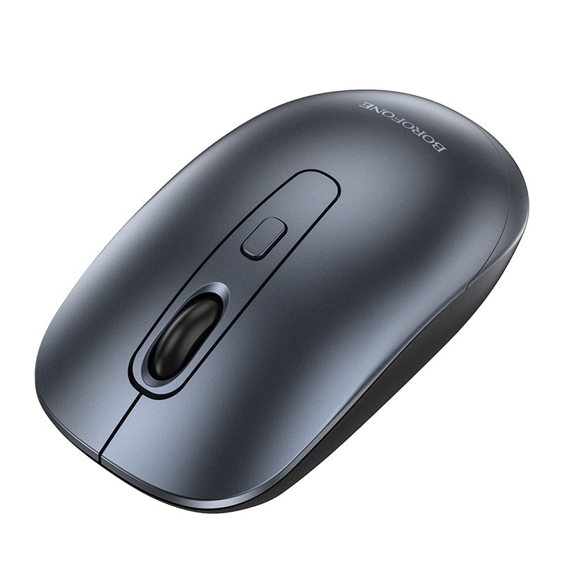 Маніпулятор миша BOROFONE BG13 Winner 2.4G business wireless mouse Black Metal Gray Одеса - фото 3