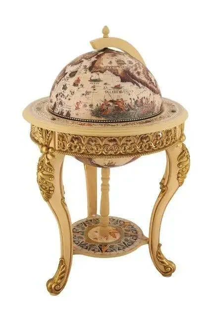 Глобус бар підлоговий 450 мм оздоблений золотом ліпниною Гранд Презент mastersem Київ - фото 4