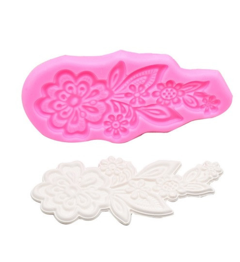 Молд силиконовый Цветок 135 на 60 мм розовый Киев - изображение 4