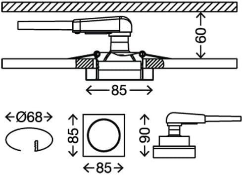 Briloner 7200-010 - Светодиодный подвесной потолочный светильник ATTACH 1xGU10/3W/230V 210 лм Днепр - изображение 3