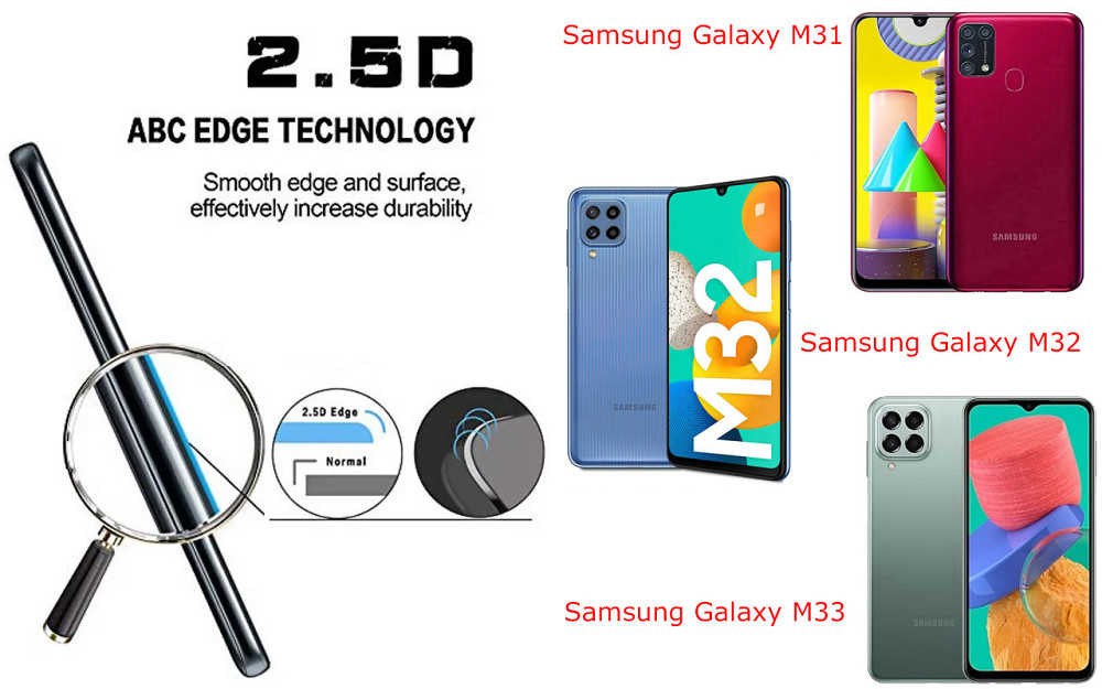 Захисне скло ArmorGlass для Samsung Galaxy M31, Galaxy M32, Galaxy M33 – стійке до подряпин та ударів Київ - фото 2