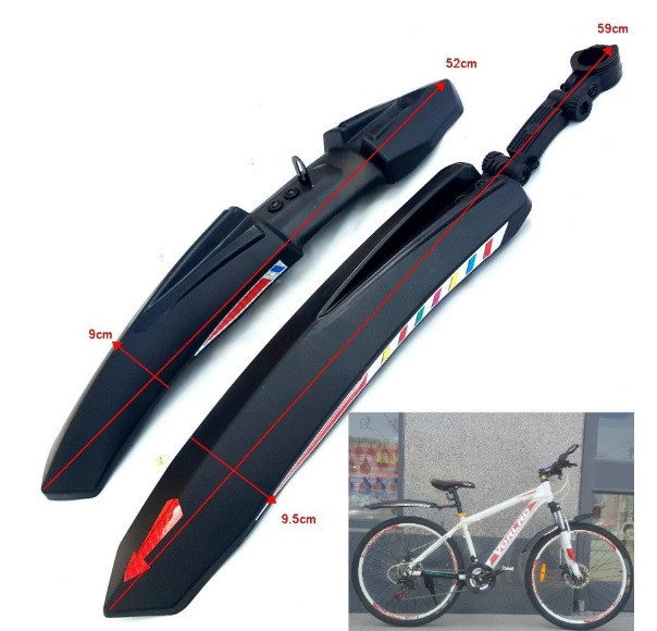 Крила для велосипеда Feel Fit DNB-018 Чорний Бровари - фото 6