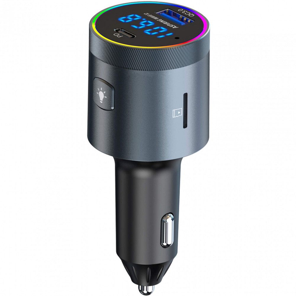 автомобільний FM-трансміттер Aspiring Wave 12 48W PD LED/Bluetooth/microSD/QC3.0,USB-C 30W Вінниця - фото 4