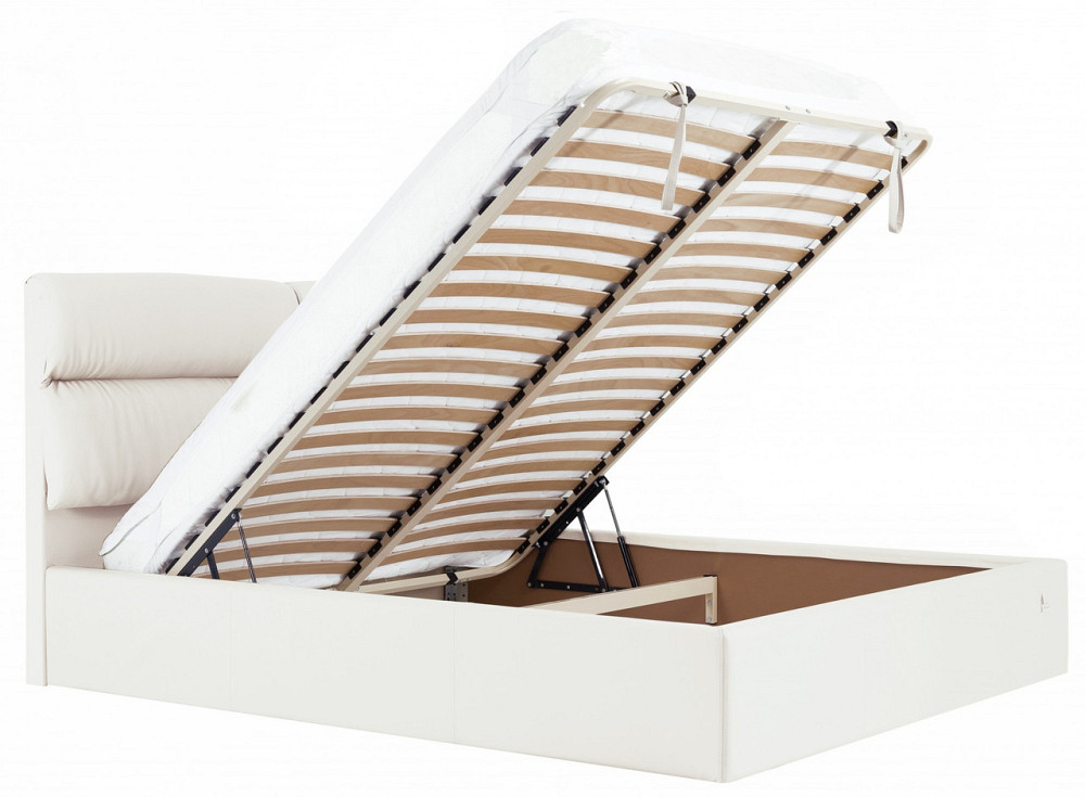 Кровать Двуспальная Oxford Comfort 160 х 190 см Fly 2200 С подъемным механизмом и нишей для белья Белый Днепр - изображение 10