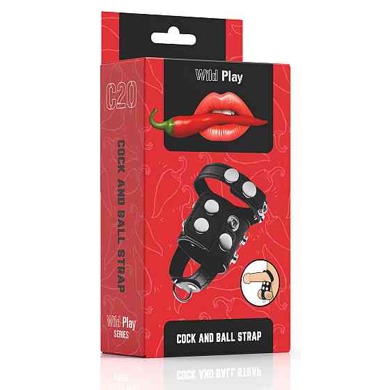 Бондажний ремінець - Erospace Wild Play Cock And Ball Strap C20 Sex Aura Київ