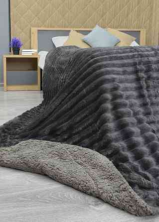 Плед 200х230 см (+-10см) на овчине 