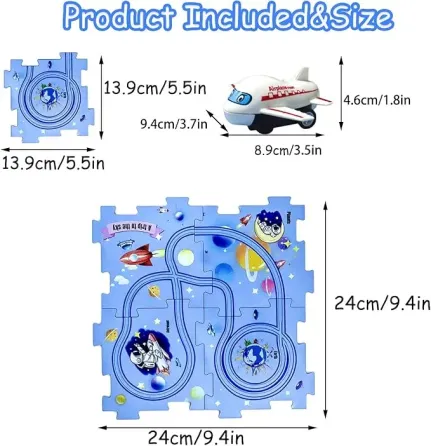 Пазл для детей "Railcar Puzzle" с игрушечным самолетом (5 деталей) Коломыя