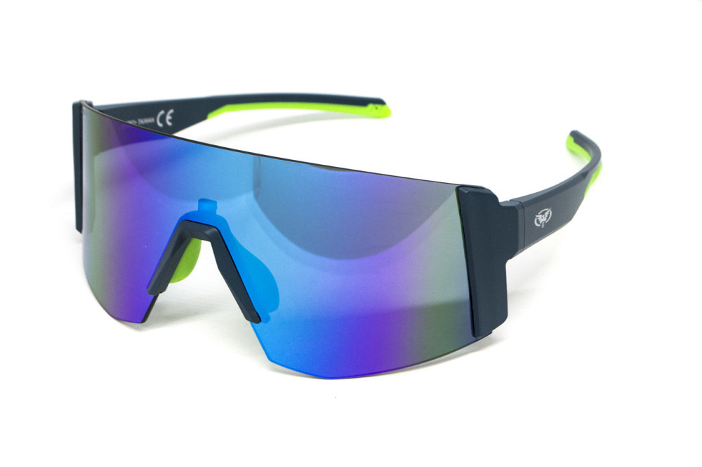 Окуляри захисні Global Vision Astro Blue (G-Tech™ blue), дзеркальні сині в синій оправі (з можливістю установки діоптрійної Запорожье - изображение 1