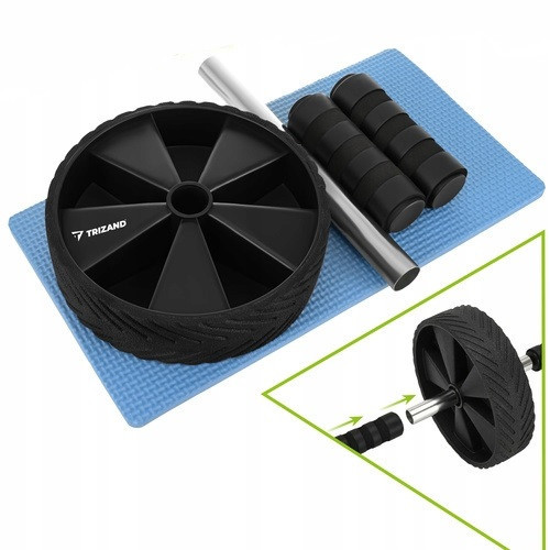 Роликове колеса для тренування преса з килимком Trizand (27668) Нововолинськ - фото 4