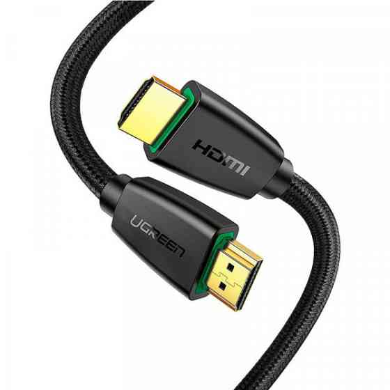 Кабель HDMI M - M, 5.0 м, V1.4 With Braid 4K@30Hz, HD118 UGREEN Чорний (40412) Київ