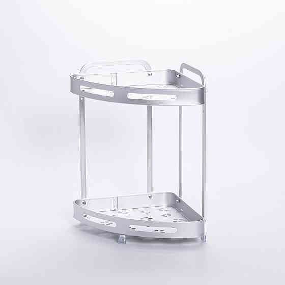 Yiwu Алюмінієва кутова полиця для ванної двоярусна універсальна HP-46-3 Коломыя