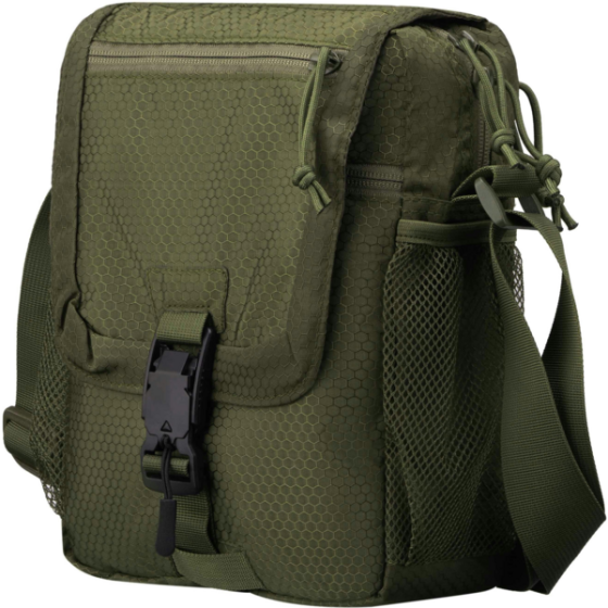 Сумка плечова 2Е Tactical, магнітний замок, 5 відсіків, зелена (2E-TSHBML5C-OG) Київ