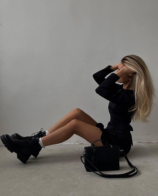 Женская вечерняя романтическая мини-платье из качественной костюмки Одесса - изображение 4