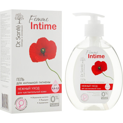 Гель для интимной гигиены Dr. Sante Femme Intime Нежный уход 230 мл (4823015922923) Винница - изображение 2
