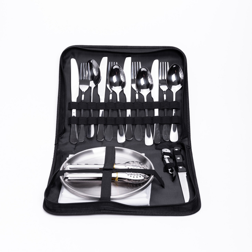 Lugi Набір посуду для пікніка на 4 особи 24 предмети Сріблястий HP-21-1 Киев - изображение 2