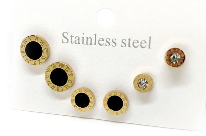 Серьги гвоздики модные комплект Киев - изображение 1