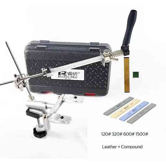 Професійна точилка для ножів Ruixin Pro IV RX-008 з 4 абразивними брусками та безпечною фіксацією Київ