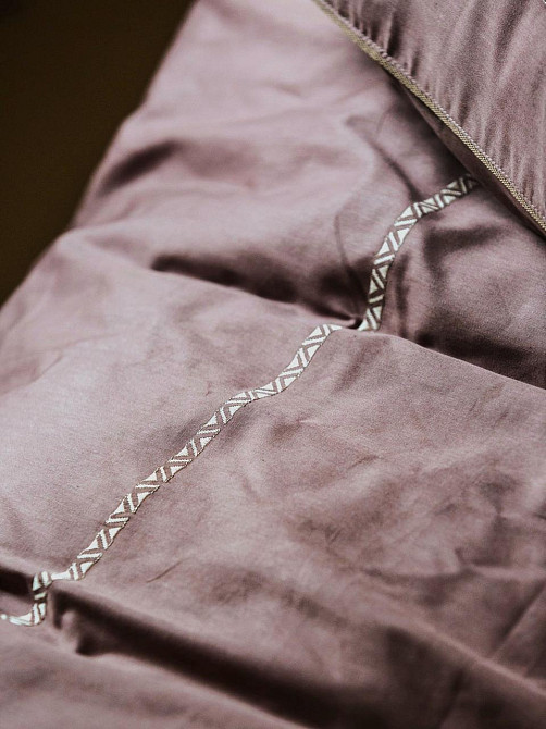 Ecotton Комплект постільної білизни Ecotton Євро з вишивкою та кантом Stucco в чохлі для зберіг Коломыя - изображение 6