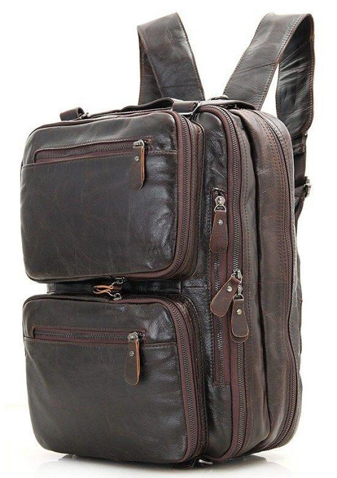 Сумка чоловіча трансформер Коричнева (Vintage) Київ - фото 11