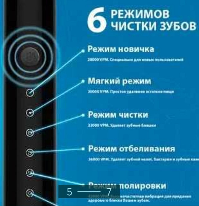 Ультразвукова електрична Зубна Щітка: Weizer Soniclean. Київ - фото 6