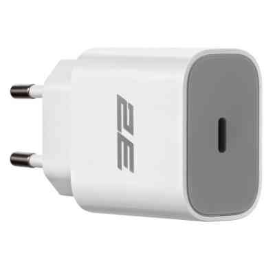 Зарядное устройство 2E 30W USB-C PD white (2E-WC1USBC30W-W) Винница