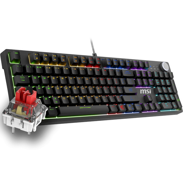 Клавіатура MSI GK320 Red UA Switches Black ( 28856 ) Харьков - изображение 2