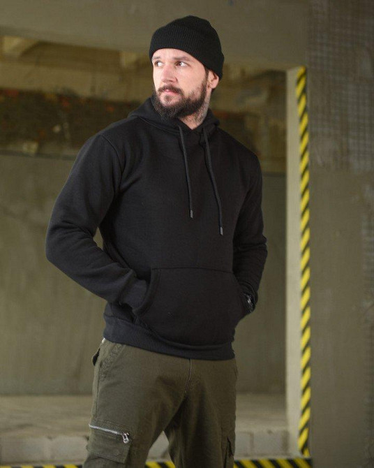 Худі CELEO на флісі black ВТ3850 Одеса - фото 4