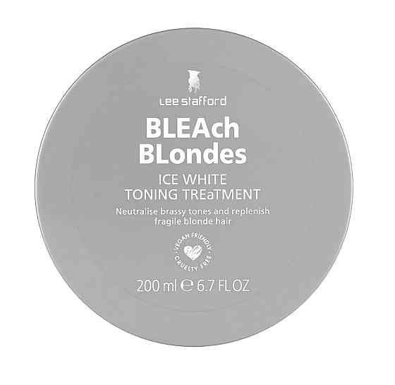 Маска для волосся з синім пігментом Bleach Blondes Ice White Toning Treatment Mask Lee Stafford 200 мл Київ