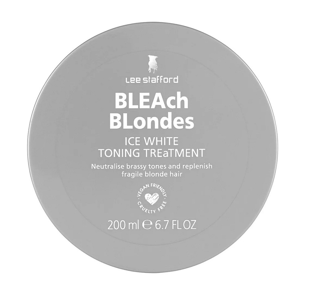 Маска для волосся з синім пігментом Bleach Blondes Ice White Toning Treatment Mask Lee Stafford 200 мл Київ - фото 1