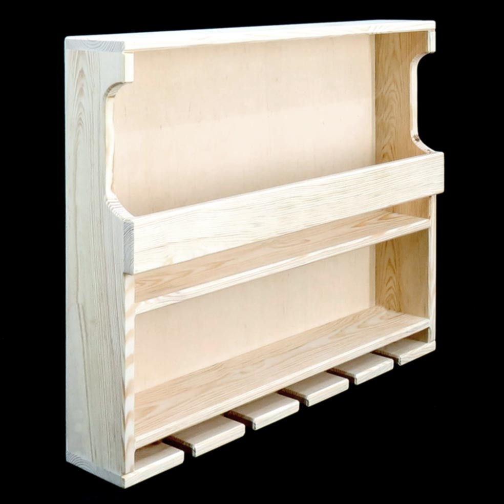 Настінна винна полиця "Цуруга" бланже Миколаїв - фото 1