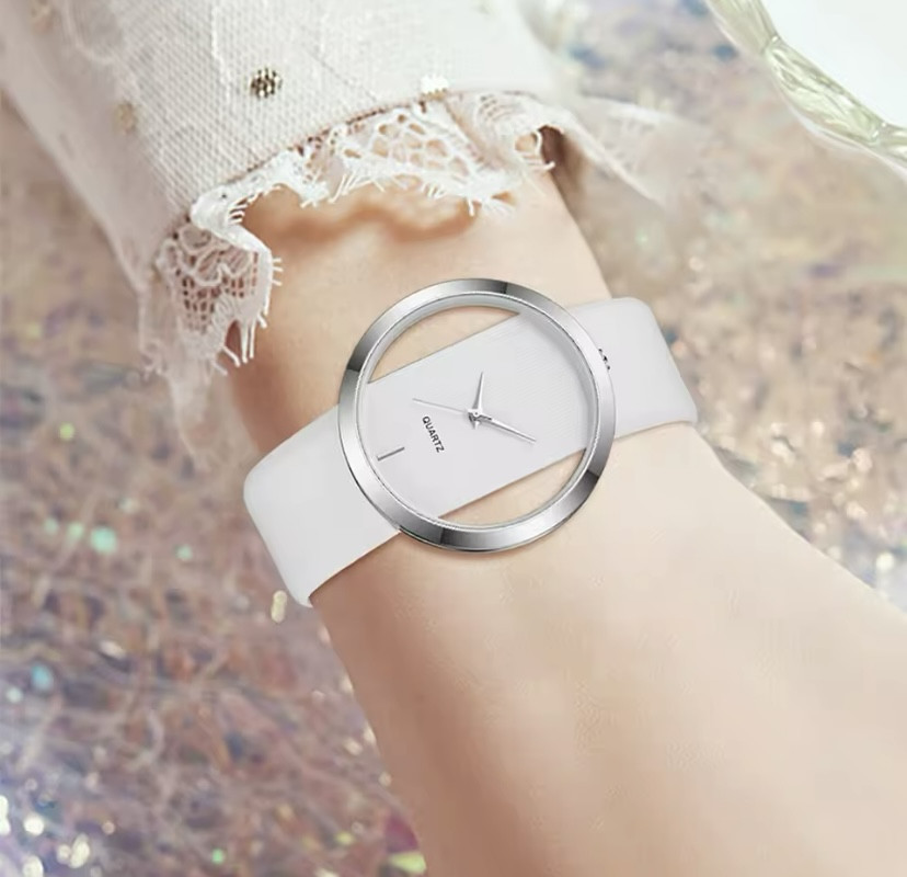 Подарочный набор для женщин Бабочка наручные часы с браслетом без подарочной коробки белый Киев - изображение 5