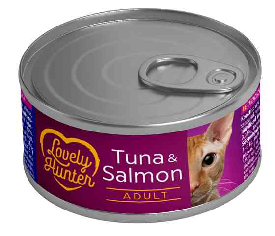 Lovely Hunter Adult cats Tuna & Salmon Вологий корм для дорослих котів з тунцем і лососем, 85 г Киев