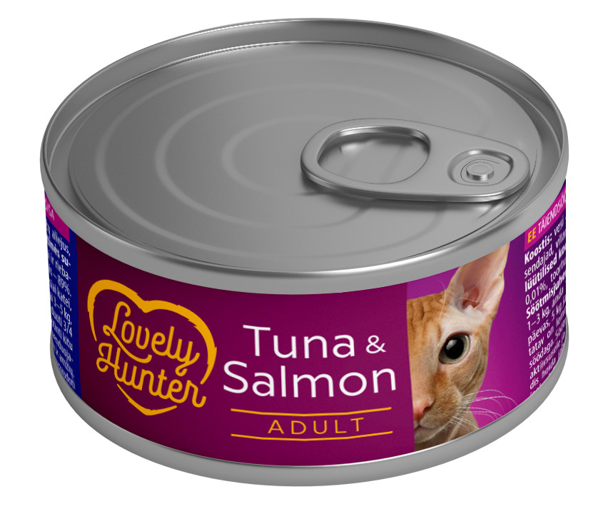 Lovely Hunter Adult cats Tuna & Salmon Вологий корм для дорослих котів з тунцем і лососем, 85 г Киев - изображение 1