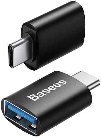 Перехідник Baseus Ingenuity Mini OTG Type-C to USB-A 3.1 ZJQ000001 (Чорний) Николаев