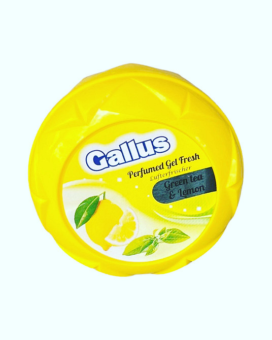 Парфумований освіжувач повітря в гелі Gallus Green tea & Lemon 150 g. (Зелений чай і лимон) Виноградов - изображение 3