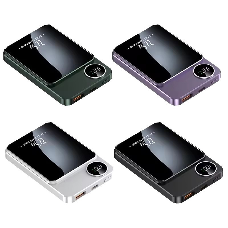 Повербанк 10000 mAh с быстрой зарядкой 22.5W и магнитной беспроводной зарядкой MagSafe 15W,Purple Каменец-Подольский - изображение 2